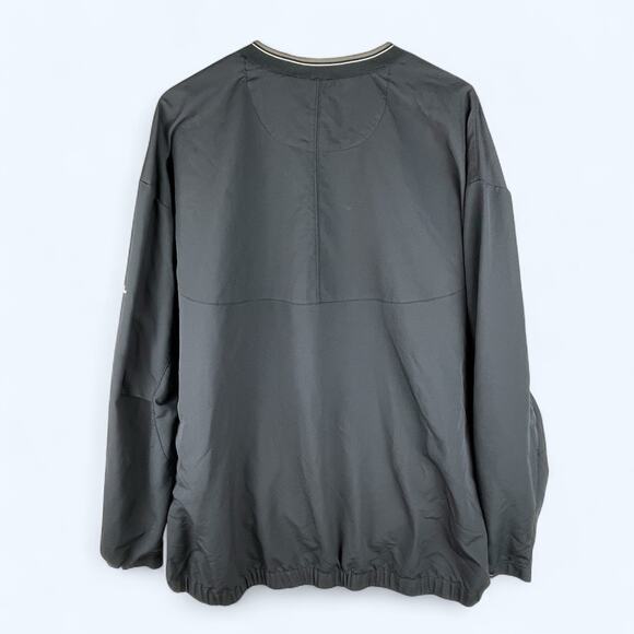 NIKE GOLF Windbreaker Jacket Men's 3XL Black Athletic Performance V Neck - Picture 2 of 6